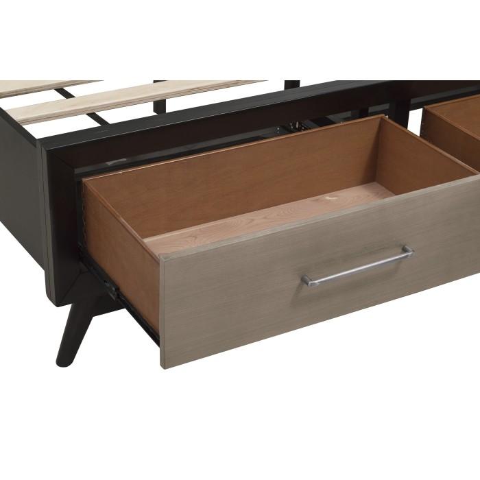 Raku (3)Eastern King Platform Bed with Footboard Storage - Furniture 4 Less Outlet (Salinas,CA)