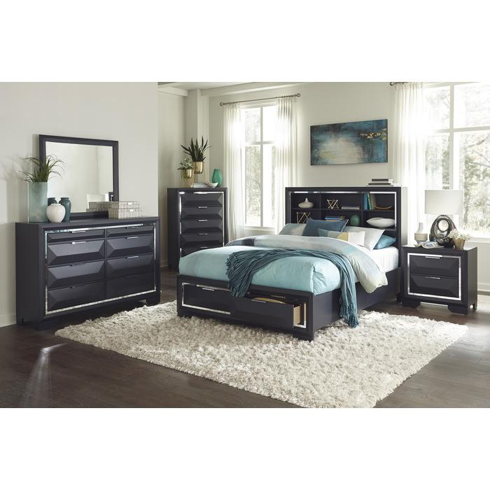Rosemont (3) Queen Platform Bed with Footboard Storage - Furniture 4 Less Outlet (Salinas,CA)