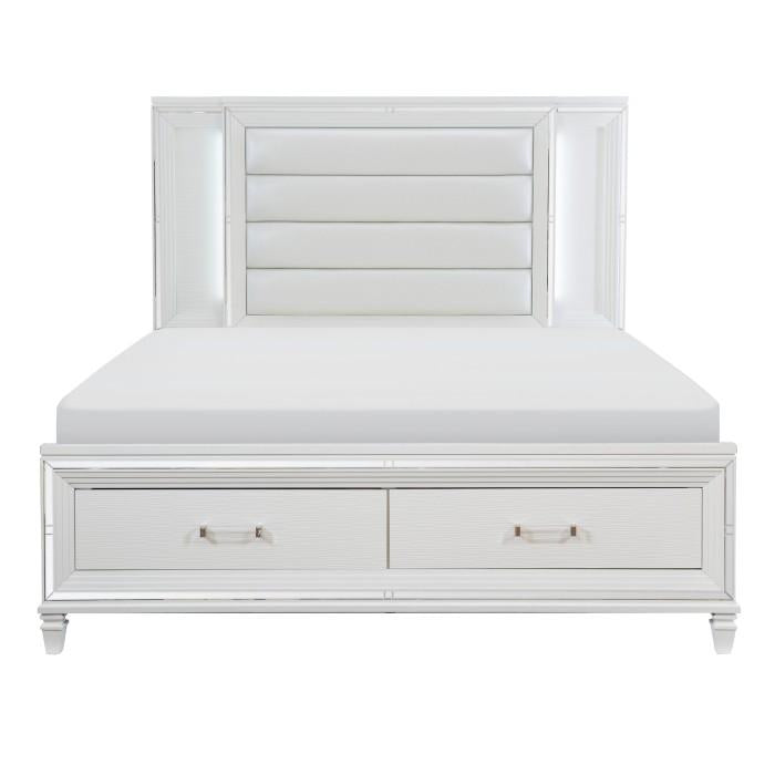Tamsin (3) Eastern King Platform Bed with LED Lighting and Footboard Storage - Furniture 4 Less Outlet (Salinas,CA)