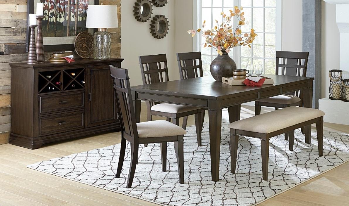 Makah Dining Table in Dark Brown 5496-78 - Furniture 4 Less Outlet (Salinas,CA)