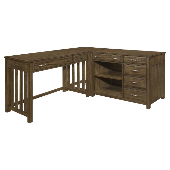45223 - 3pc Corner Desk (Desk+Corner+Credenza) - Furniture 4 Less Outlet (Salinas,CA)