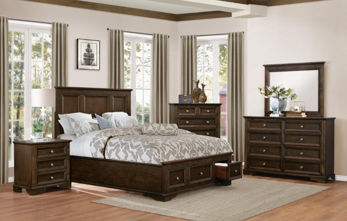 Eunice Mirror in Espresso 1844DC-6 - Furniture 4 Less Outlet (Salinas,CA)