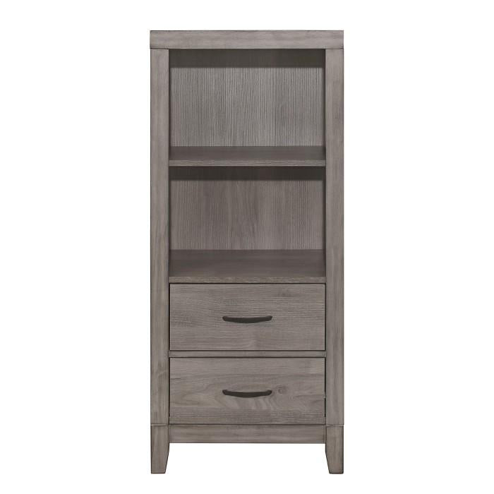 Woodrow Pier/Tower Nightstand in Gray 2042NB-10 - Furniture 4 Less Outlet (Salinas,CA)