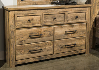 Rusticott Dresser and Mirror - Furniture 4 Less Outlet (Salinas,CA)