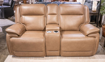 Glencroft Power Reclining Loveseat with Console - Furniture 4 Less Outlet (Salinas,CA)