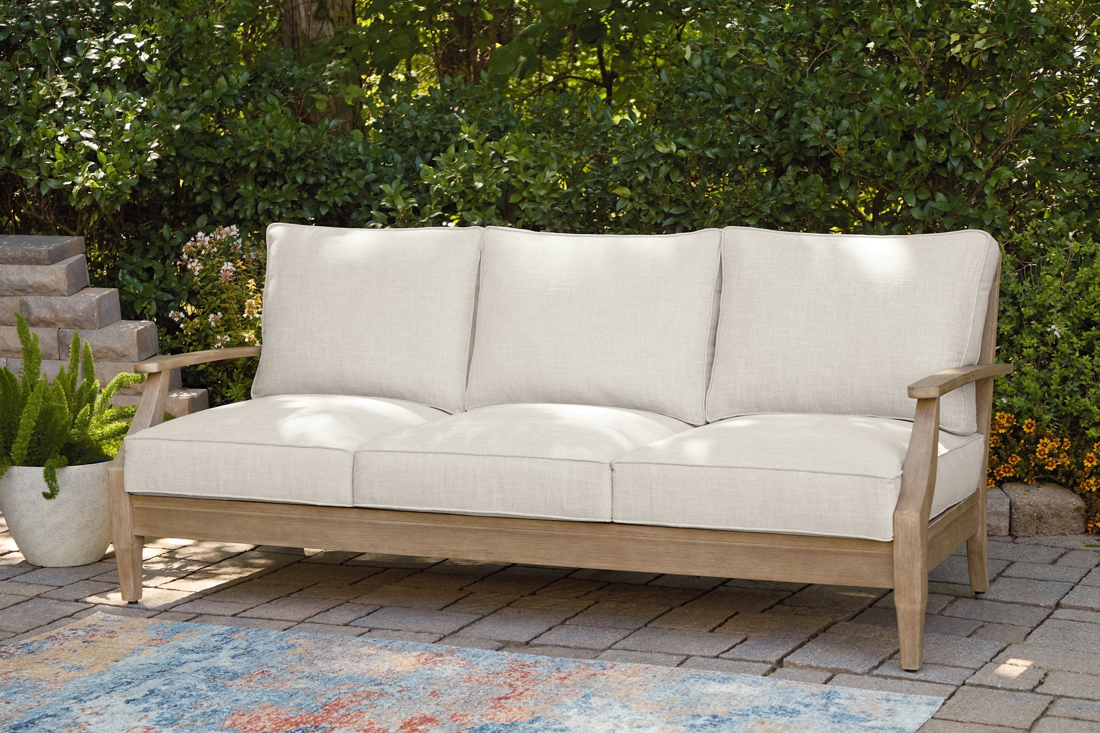 Carter Hall Outdoor Sofa with Cushion - Furniture 4 Less Outlet (Salinas,CA)