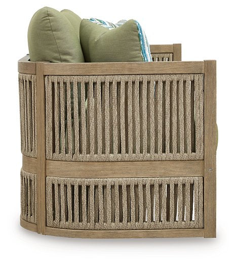 Serena Shores Outdoor Sofa with Cushion - Furniture 4 Less Outlet (Salinas,CA)