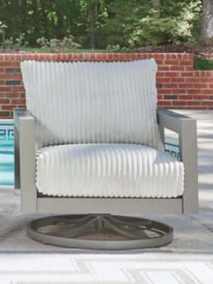Hurley Park Outdoor Swivel Chair with Cushion - Furniture 4 Less Outlet (Salinas,CA)