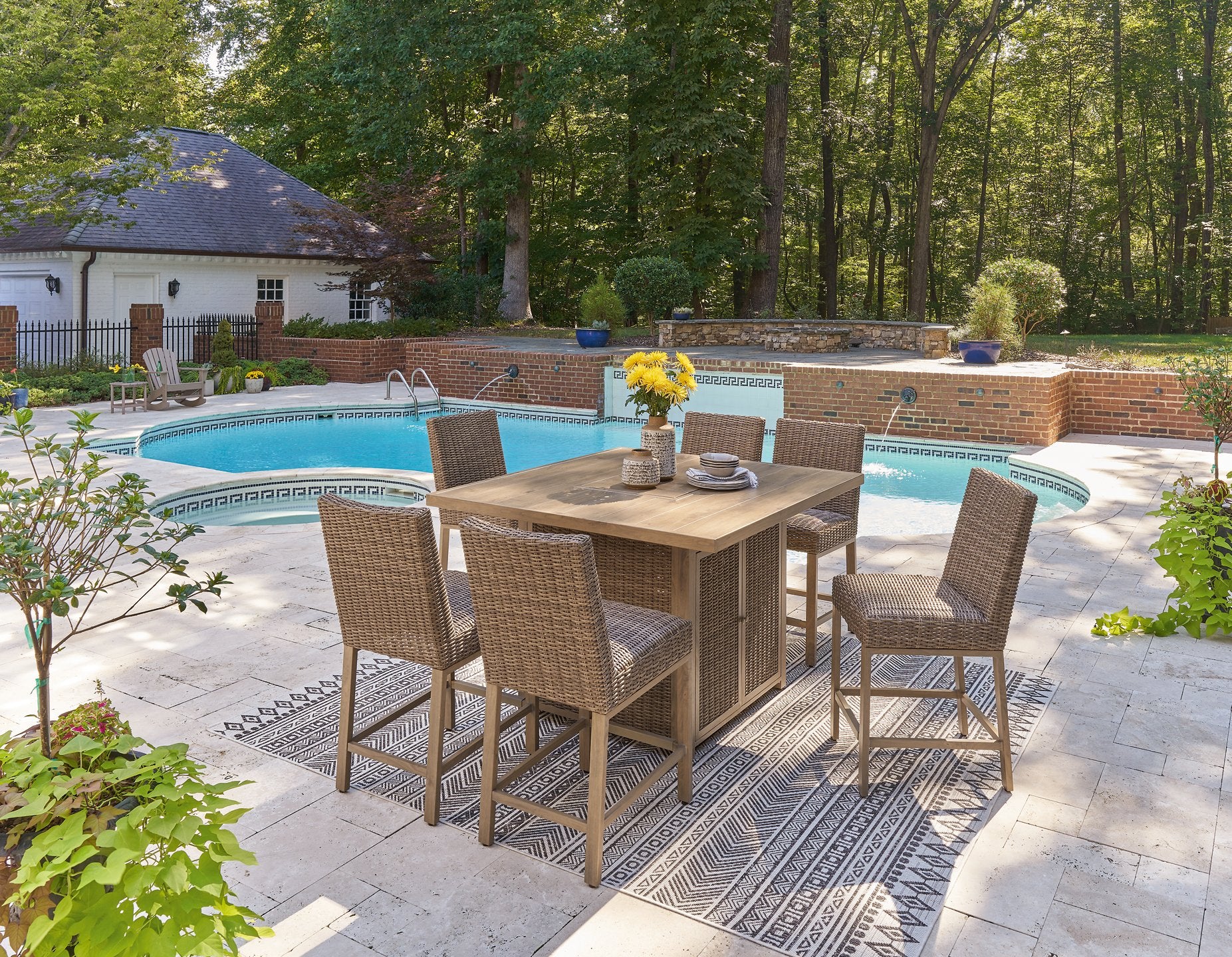 Walton Bridge Outdoor Dining Set - Furniture 4 Less Outlet (Salinas,CA)