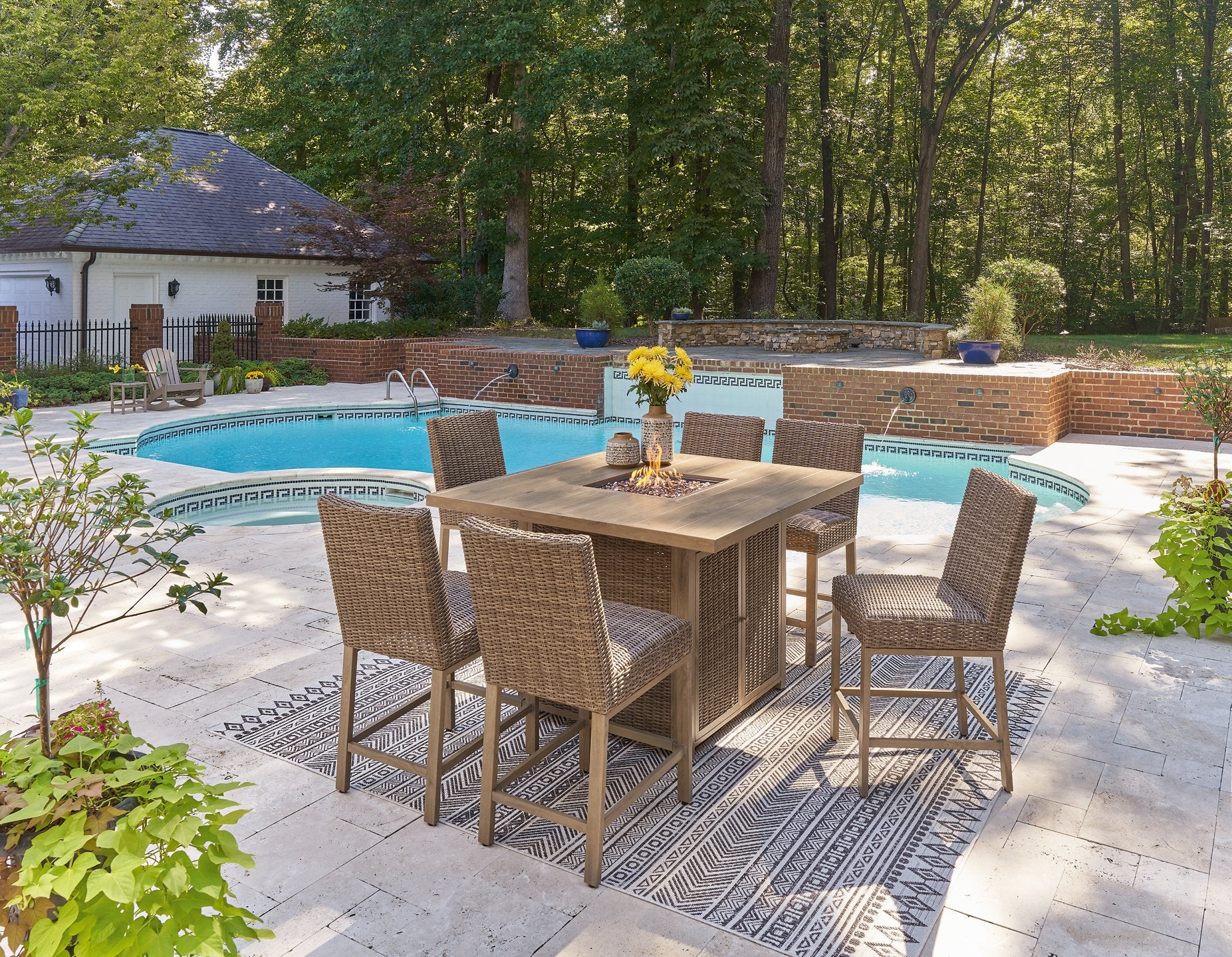 Walton Bridge Outdoor Dining Set - Furniture 4 Less Outlet (Salinas,CA)