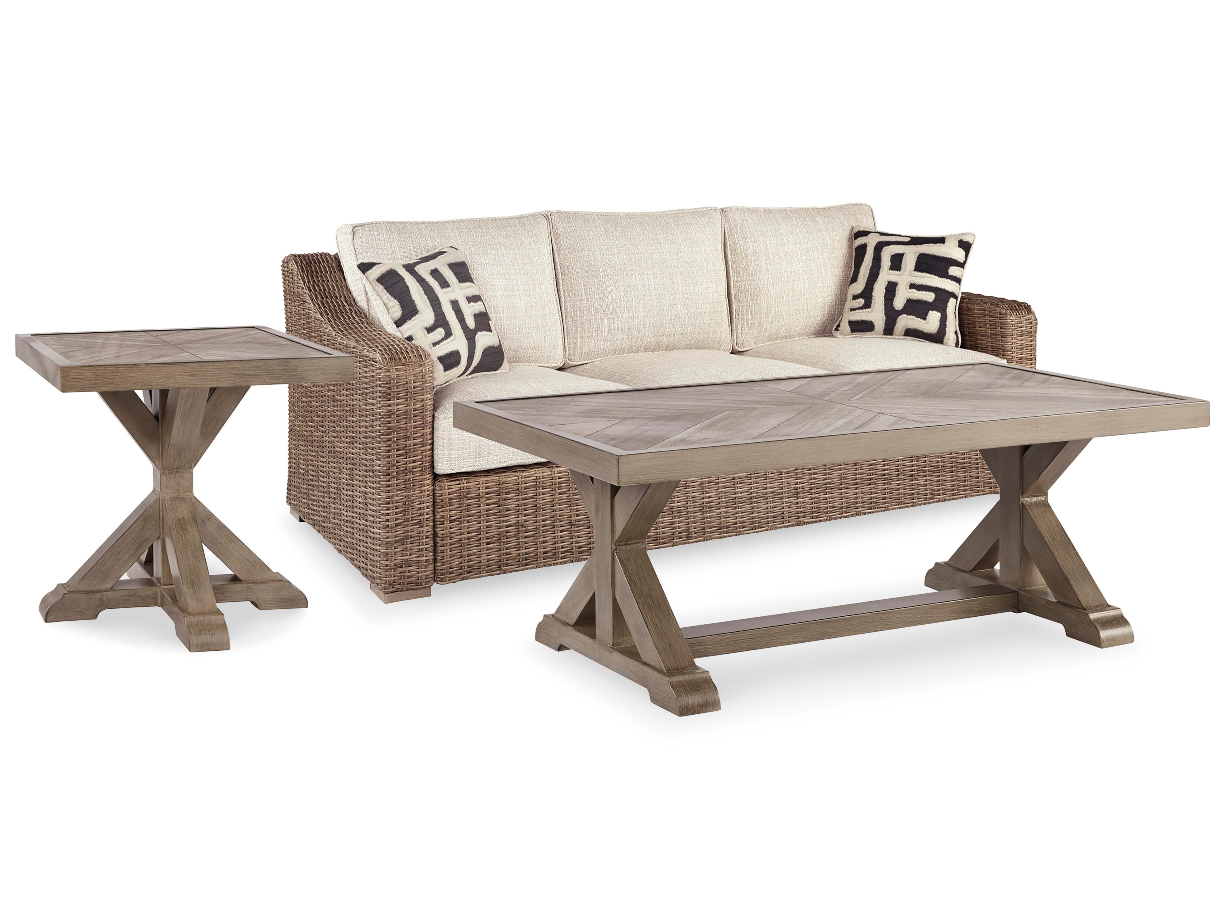 Beachcroft Beachcroft Nuvella Sofa with Coffee and End Table