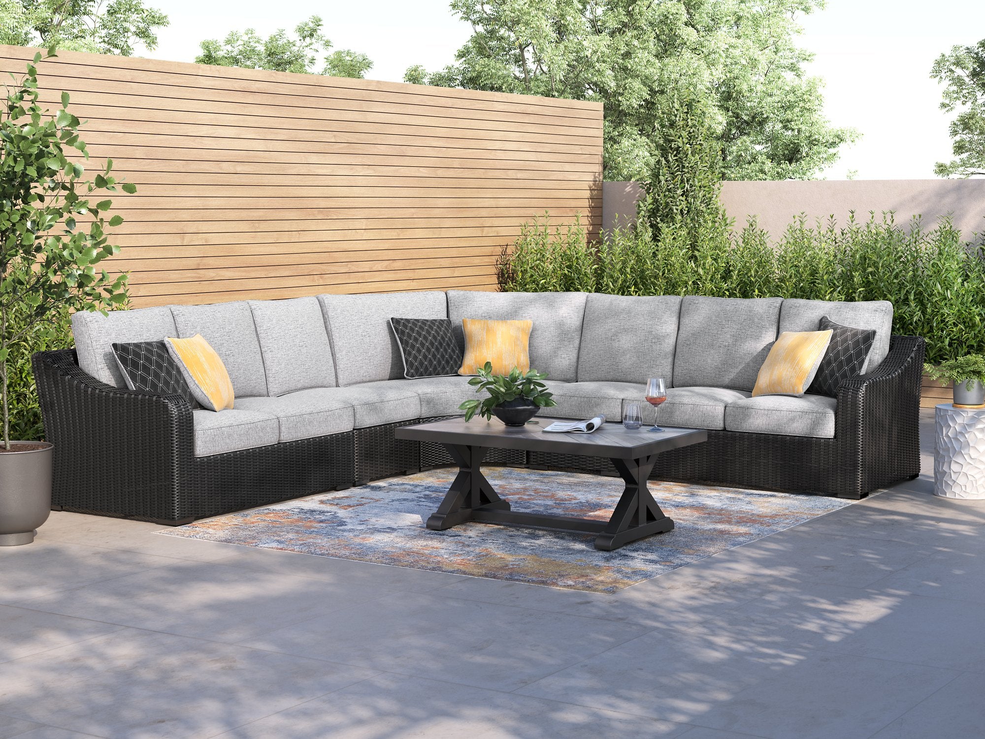 Beachcroft Outdoor Sectional - Furniture 4 Less Outlet (Salinas,CA)