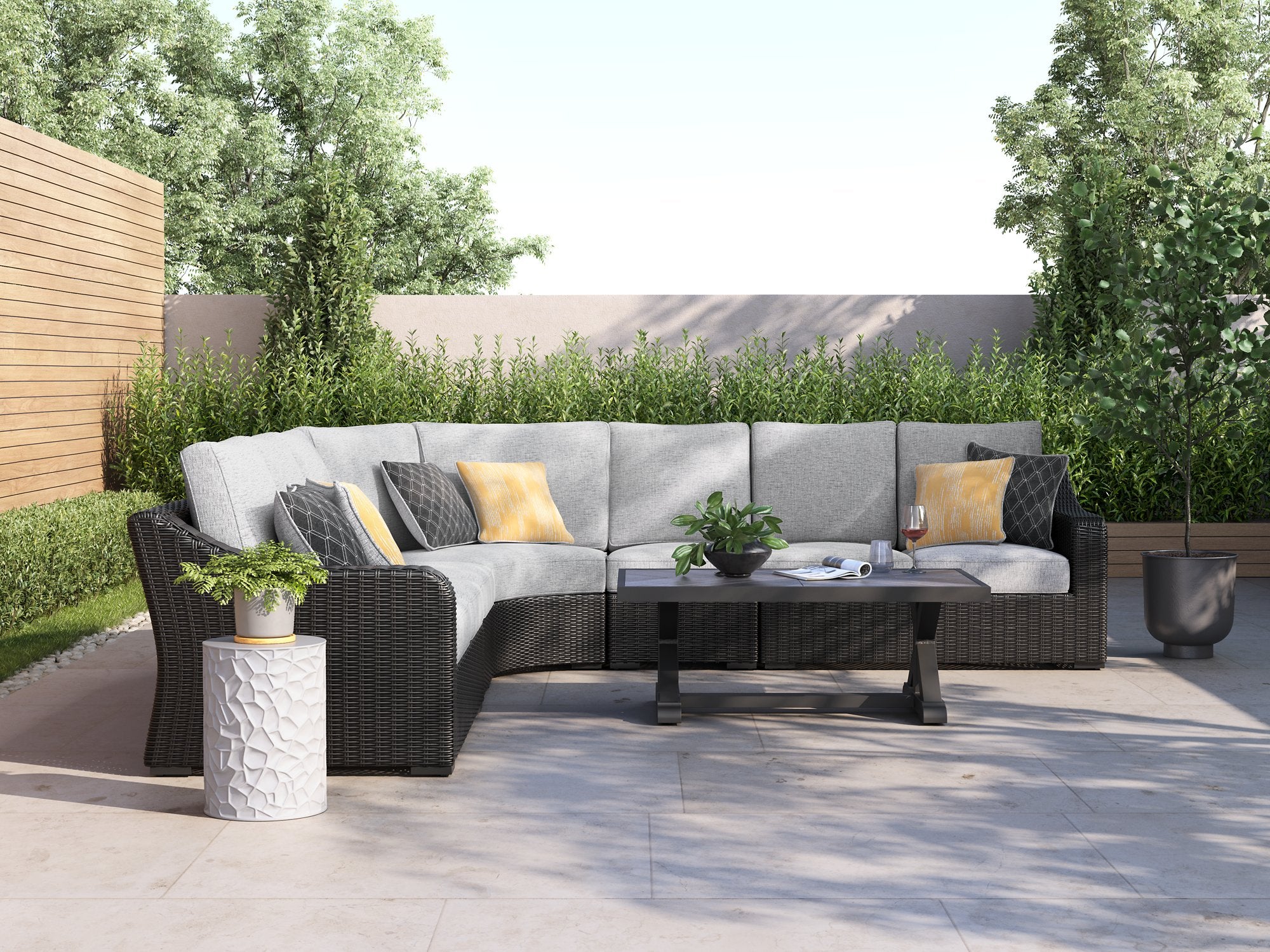 Beachcroft Outdoor Sectional - Furniture 4 Less Outlet (Salinas,CA)