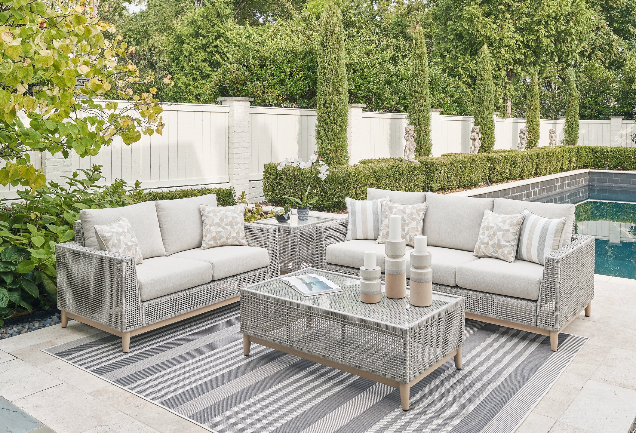 Seton Creek Outdoor Seating Set - Furniture 4 Less Outlet (Salinas,CA)
