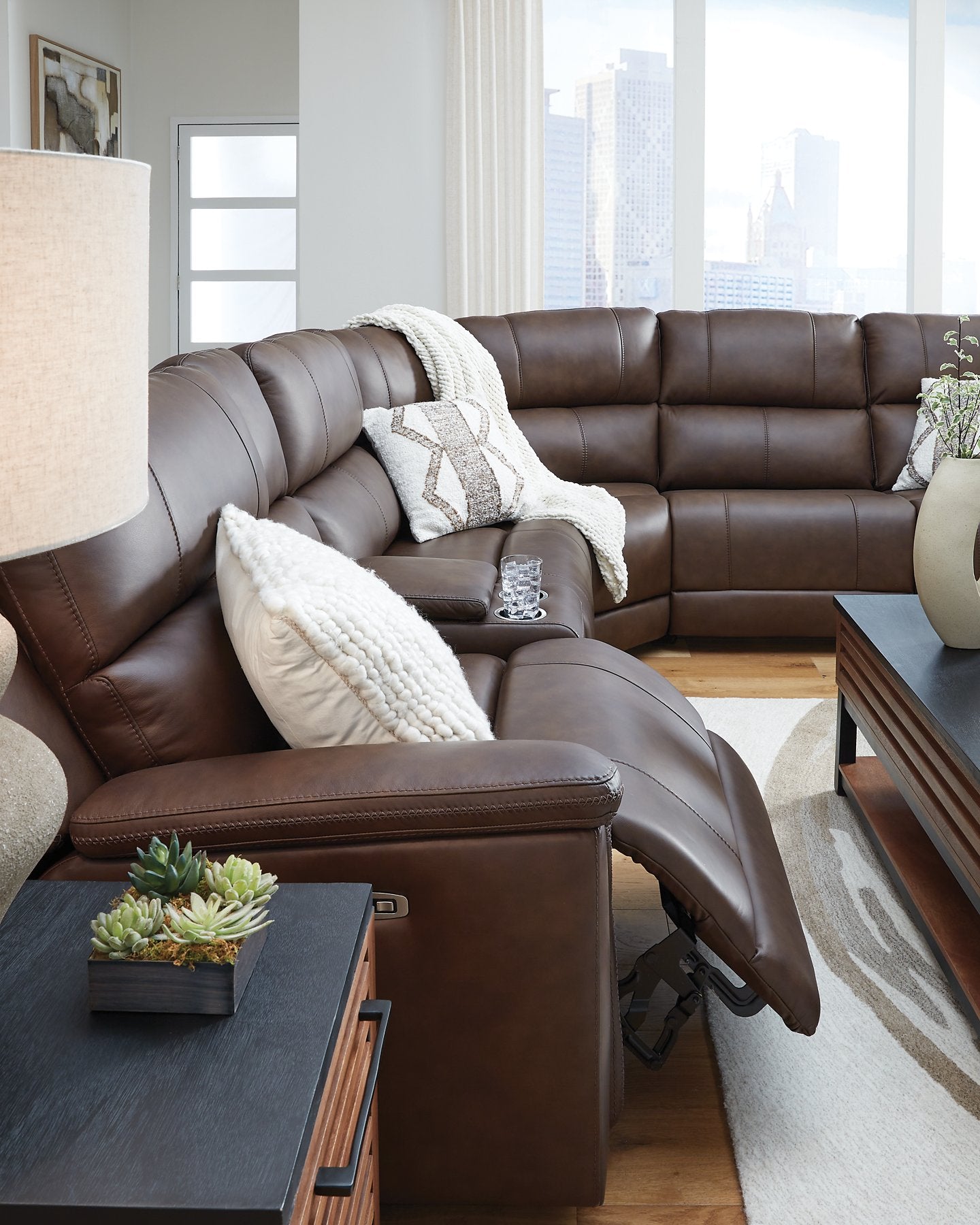 Bleckley Power Reclining Sectional - Furniture 4 Less Outlet (Salinas,CA)