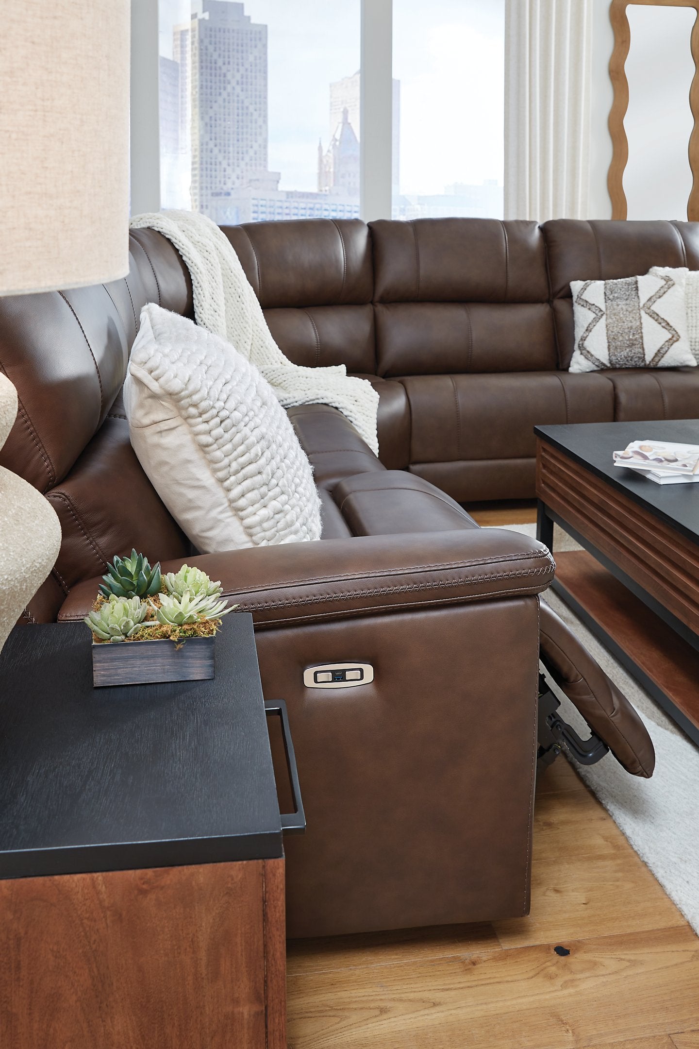 Bleckley Power Reclining Sectional - Furniture 4 Less Outlet (Salinas,CA)