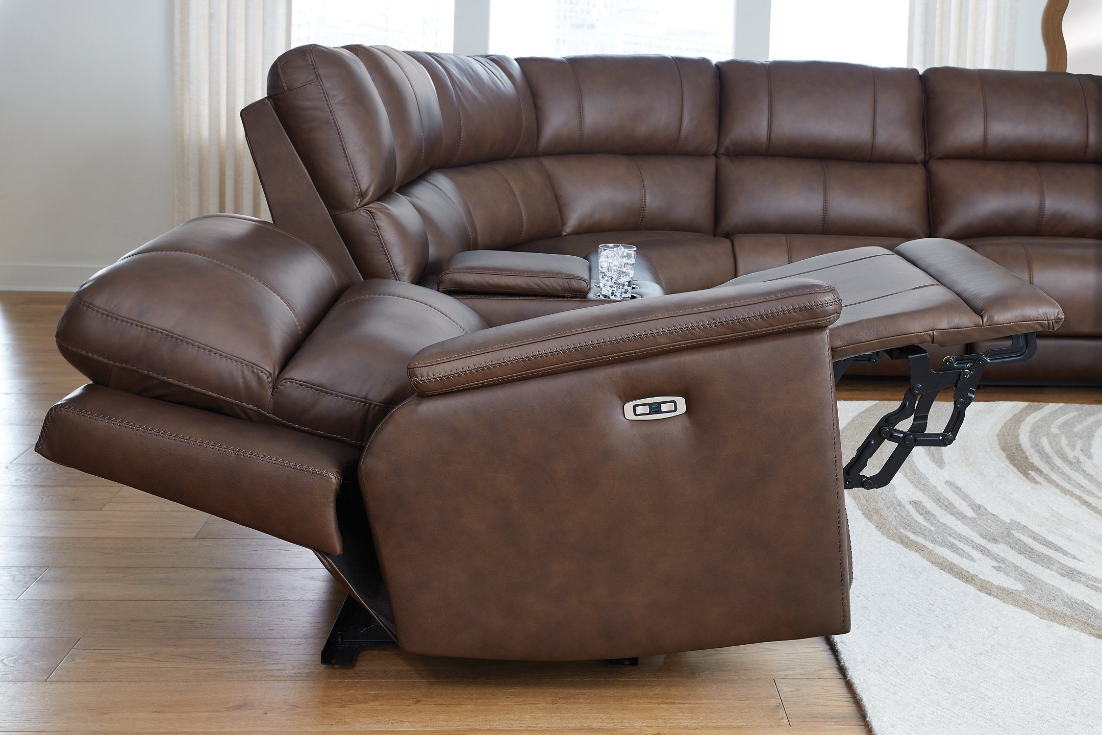 Bleckley Power Reclining Sectional - Furniture 4 Less Outlet (Salinas,CA)