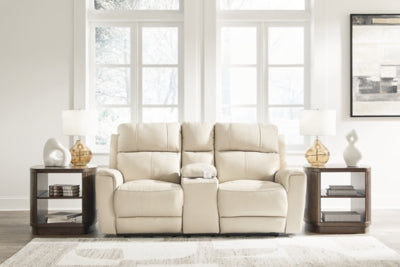 Dahlmoore Power Reclining Loveseat with Console - Furniture 4 Less Outlet (Salinas,CA)