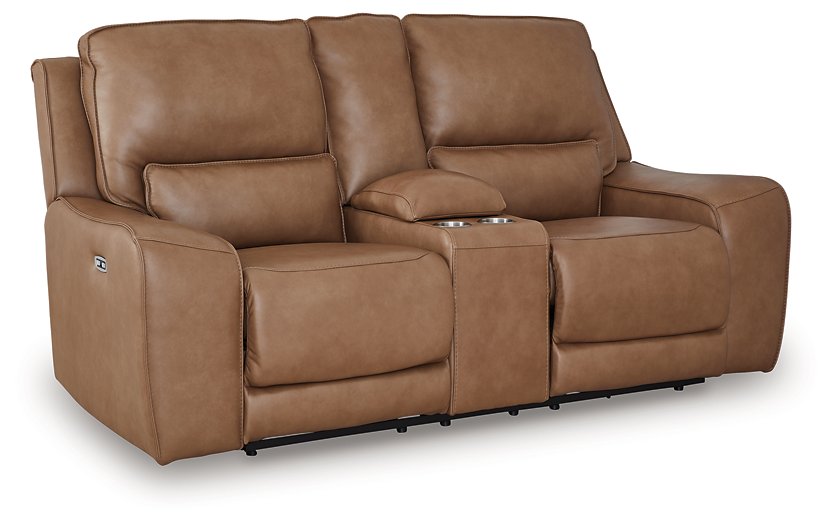 DeepWakes Power Reclining Loveseat with Console - Furniture 4 Less Outlet (Salinas,CA)