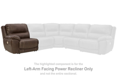 Dunleith Power Reclining Loveseat with Console - Furniture 4 Less Outlet (Salinas,CA)