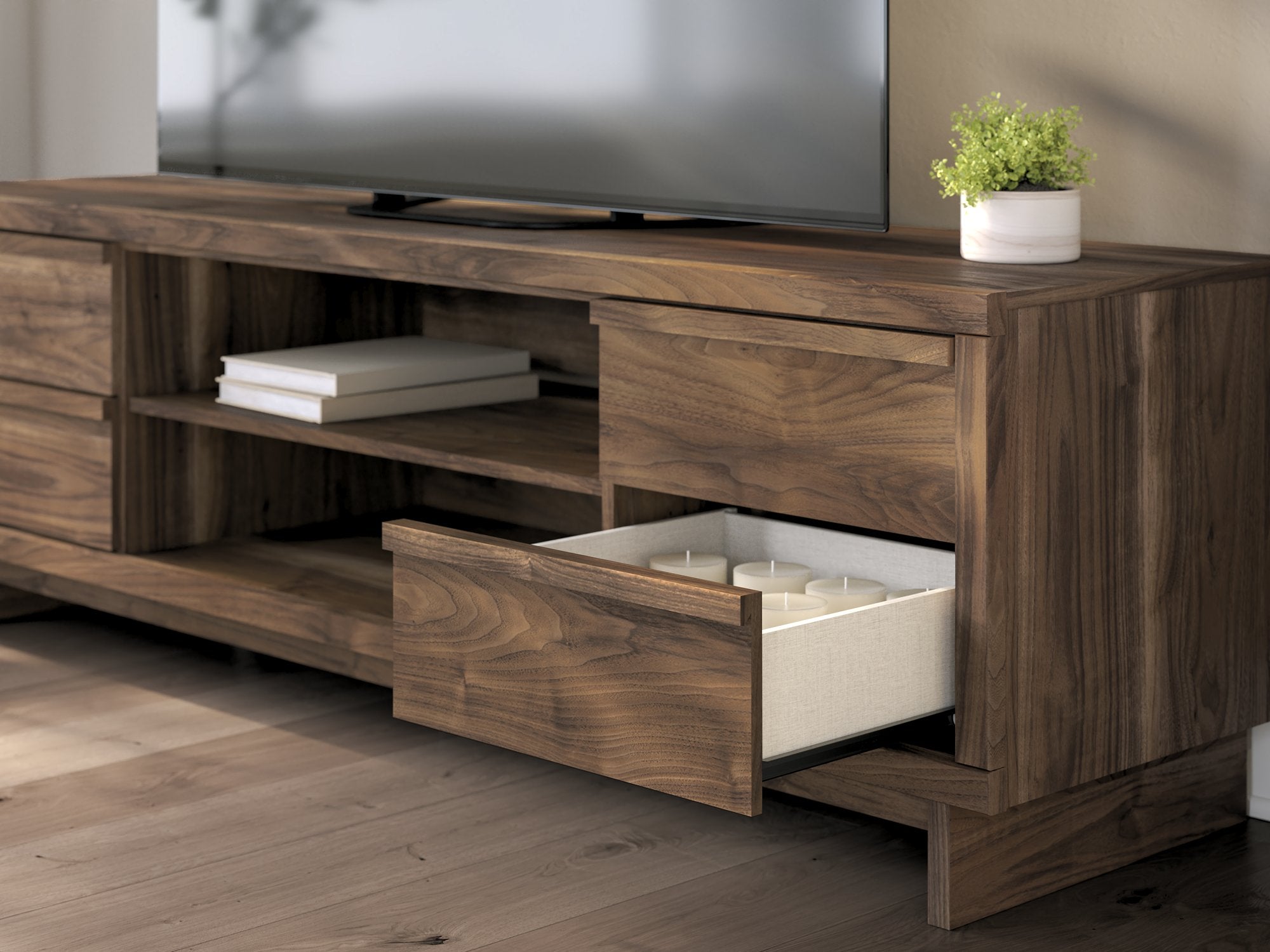 Zadilyn 72" TV Stand with Electric Fireplace - Furniture 4 Less Outlet (Salinas,CA)