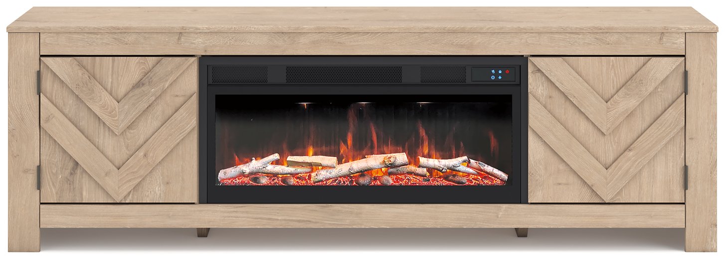 Cayboni 71" TV Stand with Electric Fireplace - Furniture 4 Less Outlet (Salinas,CA)