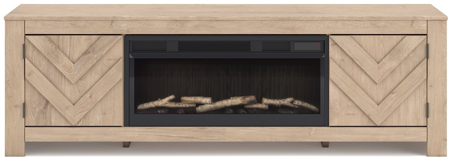 Cayboni 71" TV Stand with Electric Fireplace - Furniture 4 Less Outlet (Salinas,CA)
