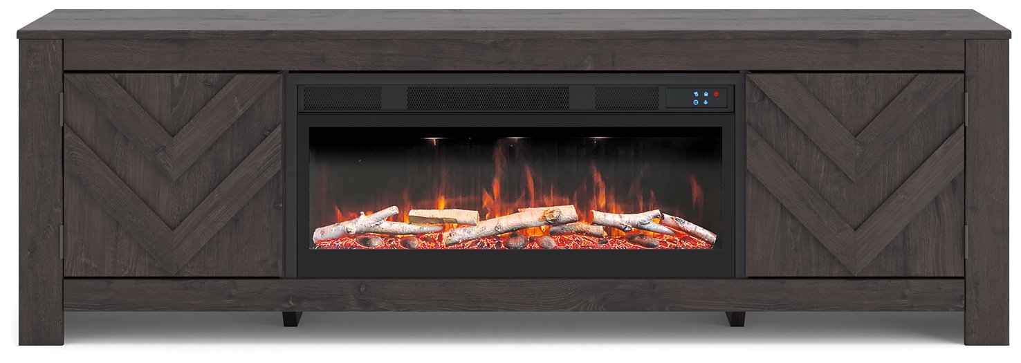 Cayboni 71" TV Stand with Electric Fireplace - Furniture 4 Less Outlet (Salinas,CA)