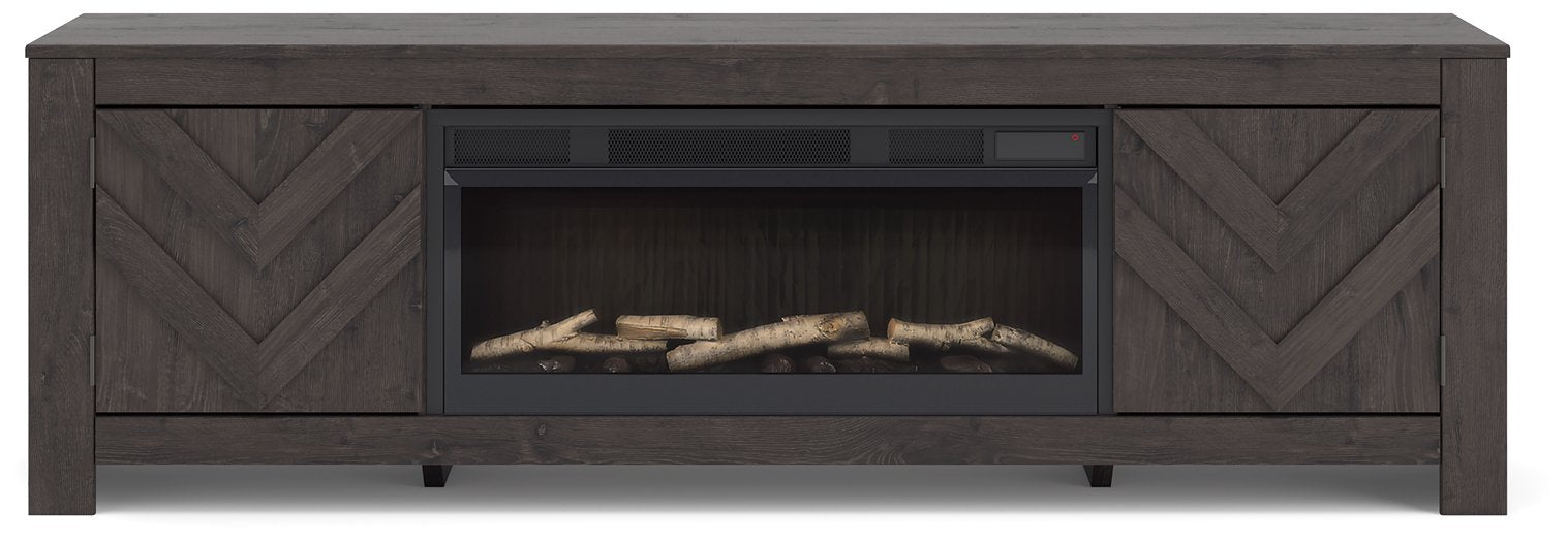Cayboni 71" TV Stand with Electric Fireplace - Furniture 4 Less Outlet (Salinas,CA)