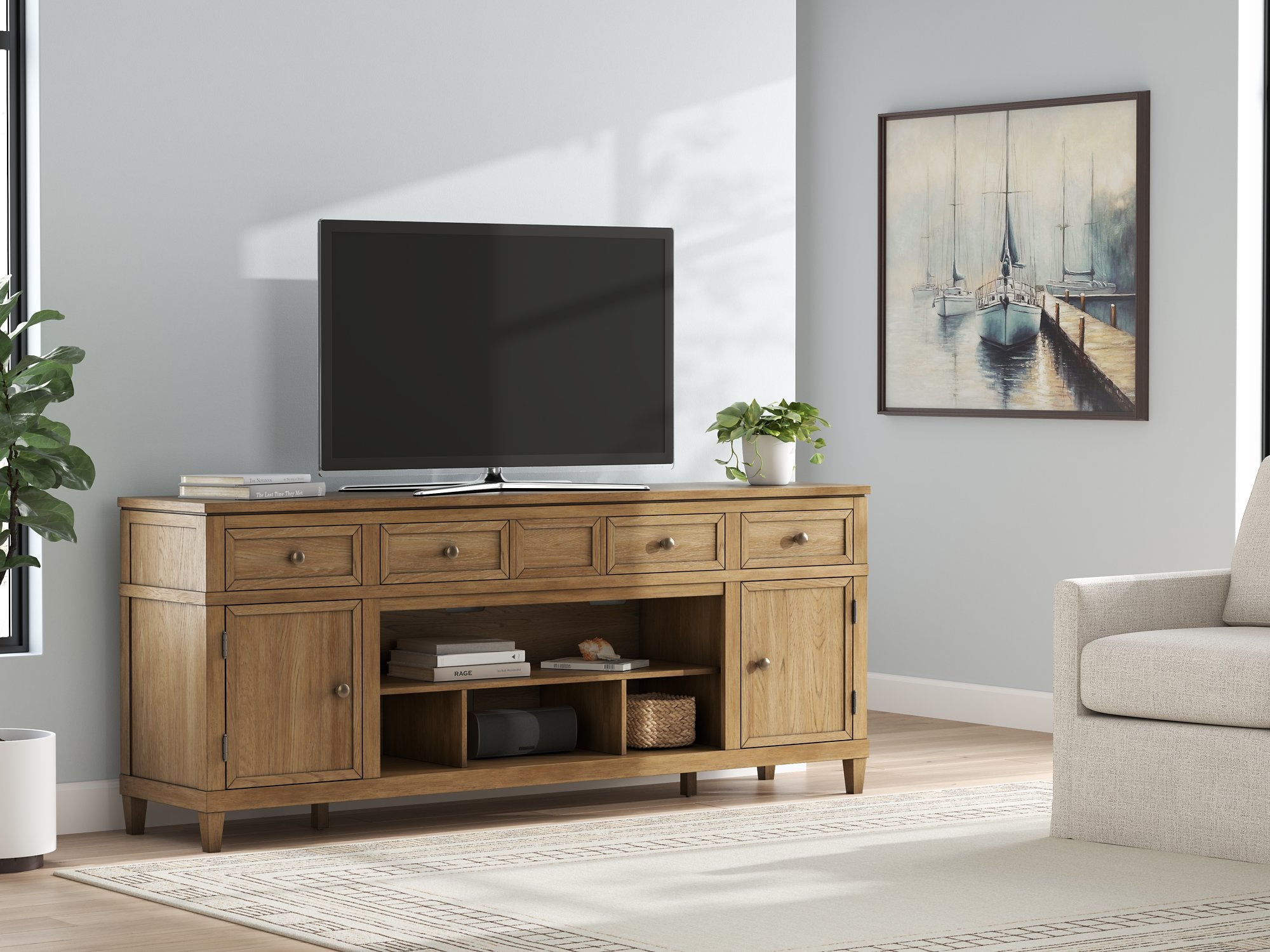 Sharlance 81" TV Stand - Furniture 4 Less Outlet (Salinas,CA)