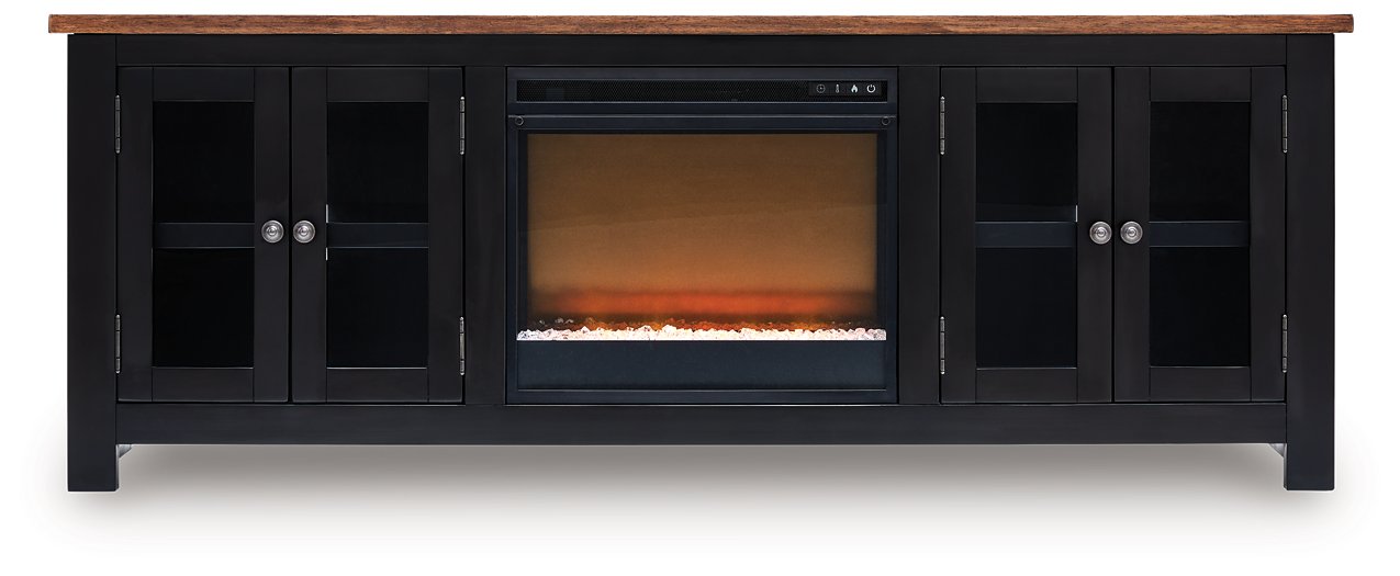 Wildenauer 76" TV Stand with Electric Fireplace - Furniture 4 Less Outlet (Salinas,CA)
