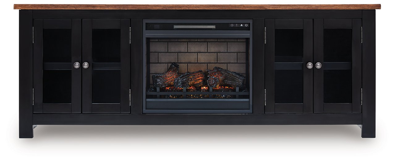 Wildenauer 76" TV Stand with Electric Fireplace - Furniture 4 Less Outlet (Salinas,CA)