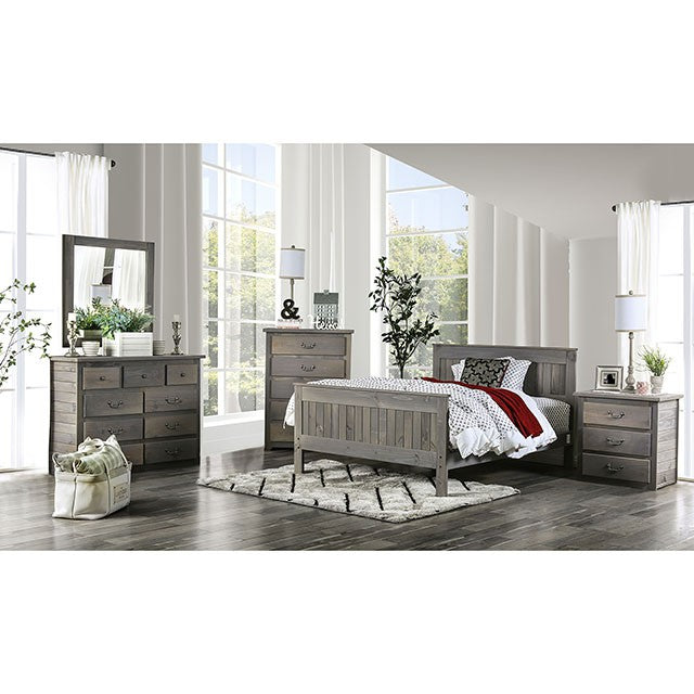 Rockwall Bed Grey & White - Furniture 4 Less Outlet (Salinas,CA)