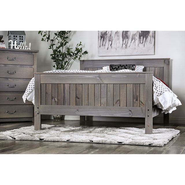 Rockwall Bed Grey & White - Furniture 4 Less Outlet (Salinas,CA)