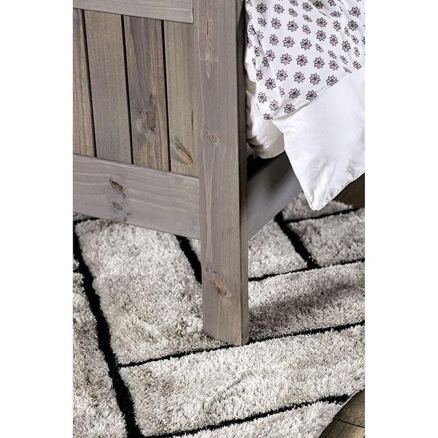Rockwall Bed Grey & White - Furniture 4 Less Outlet (Salinas,CA)