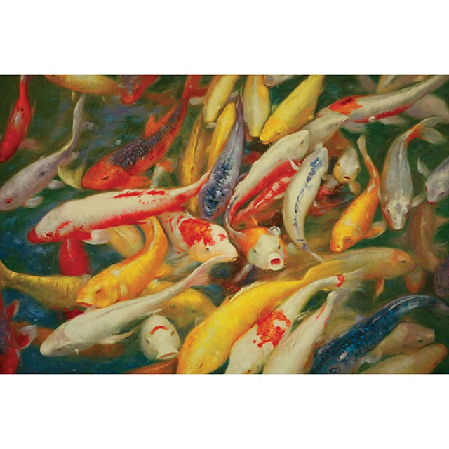Koi Printed Canvas Painting - Furniture 4 Less Outlet (Salinas,CA)