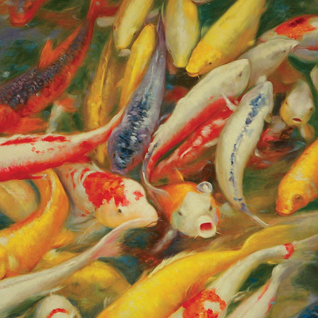 Koi Printed Canvas Painting - Furniture 4 Less Outlet (Salinas,CA)