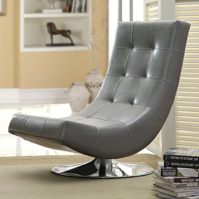 Trinidad Accent Chair Black & Grey - Furniture 4 Less Outlet (Salinas,CA)
