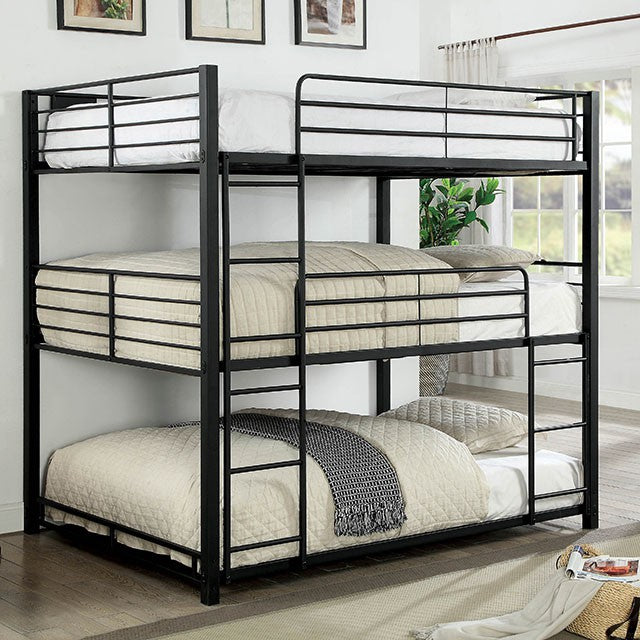 Olga I Antique Black Full/Full Bunk Bed - Furniture 4 Less Outlet (Salinas,CA)