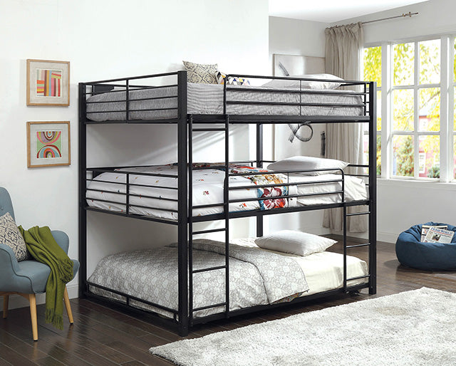 Olga I Antique Black Full/Full Bunk Bed - Furniture 4 Less Outlet (Salinas,CA)