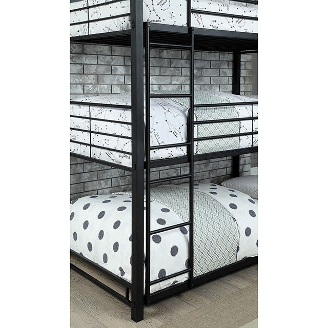 Olga I Antique Black Full/Full Bunk Bed - Furniture 4 Less Outlet (Salinas,CA)
