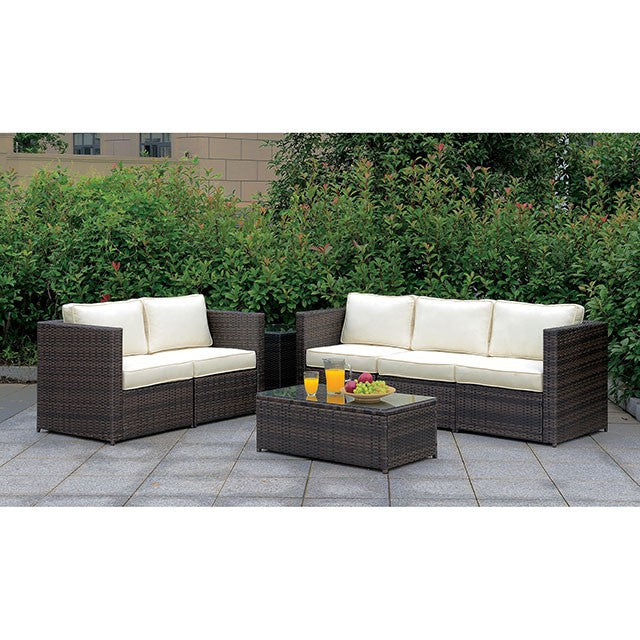 Ilona Brown/Beige Ottoman - Furniture 4 Less Outlet (Salinas,CA)
