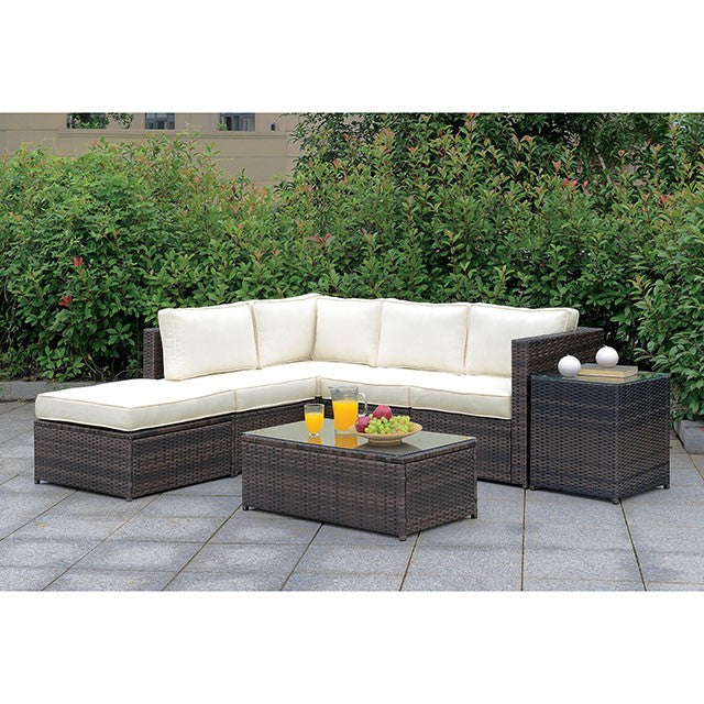 Ilona Brown/Beige Ottoman - Furniture 4 Less Outlet (Salinas,CA)