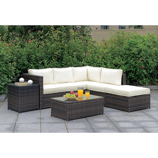 Ilona Brown/Beige Ottoman - Furniture 4 Less Outlet (Salinas,CA)
