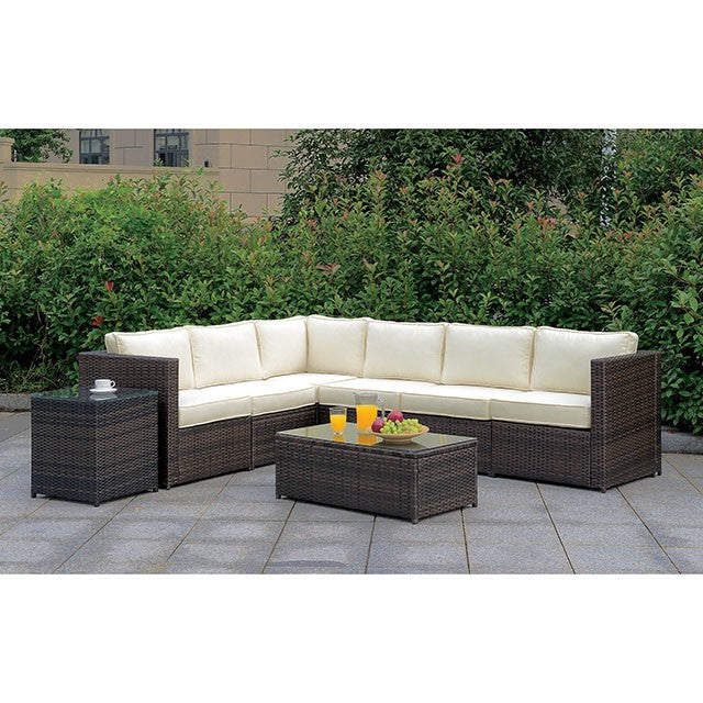 Ilona Brown/Beige Ottoman - Furniture 4 Less Outlet (Salinas,CA)