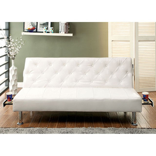 Farel Futon Sofa Red & White - Furniture 4 Less Outlet (Salinas,CA)