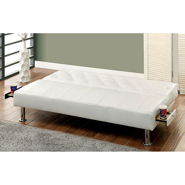 Farel Futon Sofa Red & White - Furniture 4 Less Outlet (Salinas,CA)