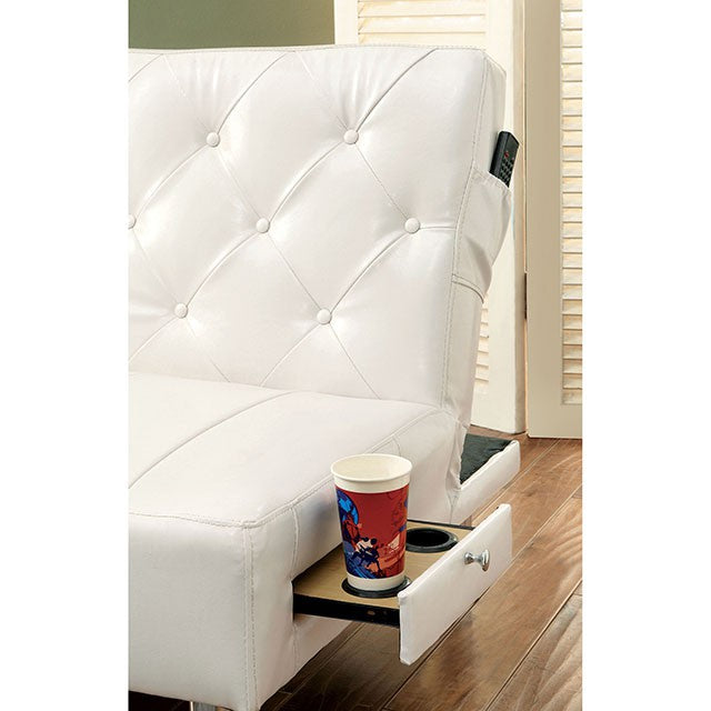 Farel Futon Sofa Red & White - Furniture 4 Less Outlet (Salinas,CA)