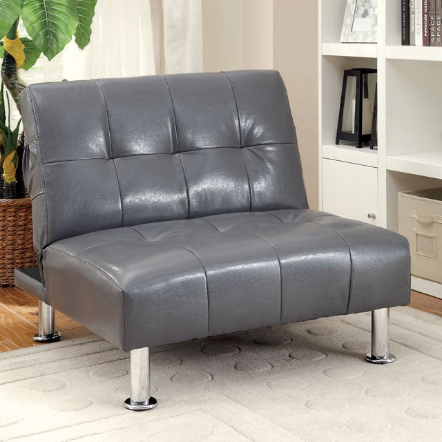 Bulle Chair Grey & Red - Furniture 4 Less Outlet (Salinas,CA)