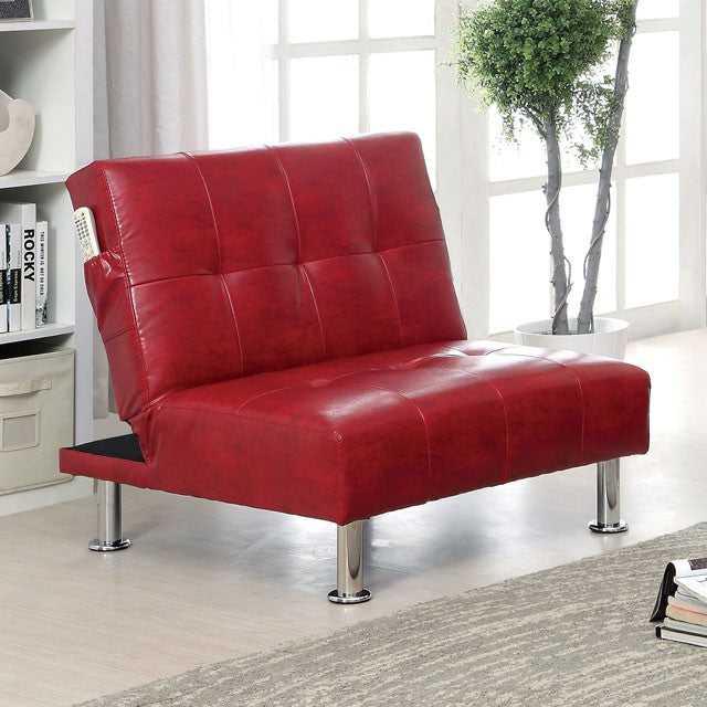 Bulle Chair Grey & Red - Furniture 4 Less Outlet (Salinas,CA)